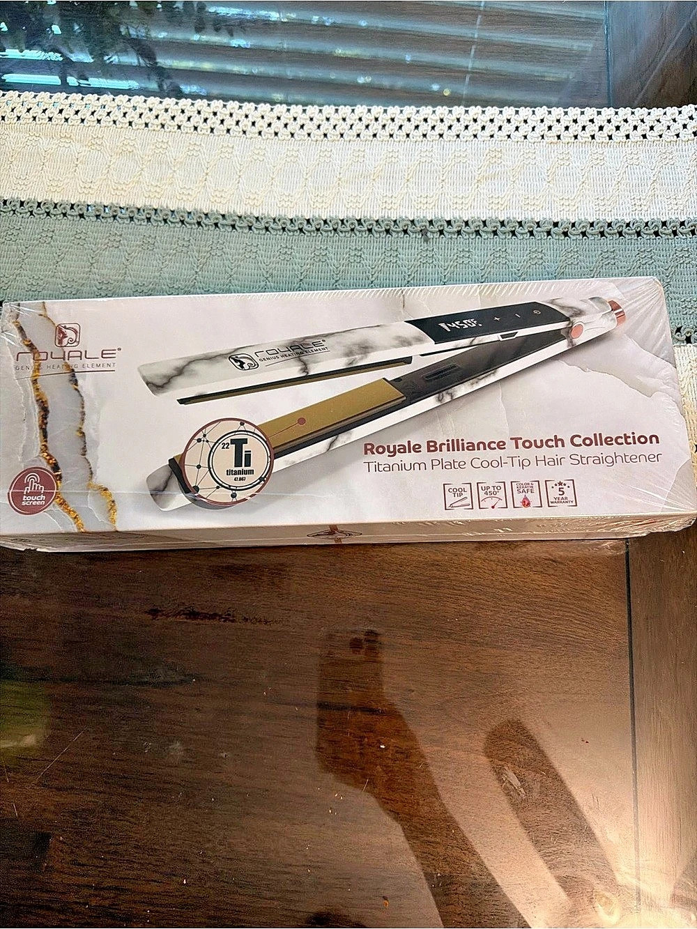 Royale Brilliance Touch Collection Titanium Plate Cool-Tip Hair Straightener